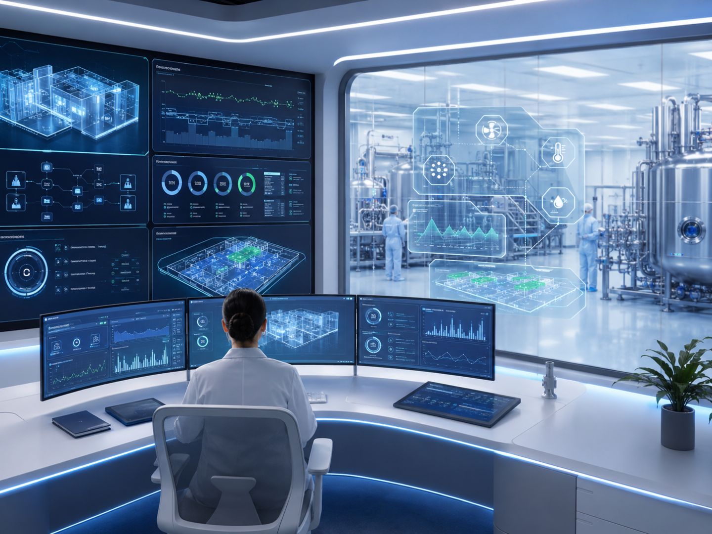 Digital Pharm OS interface for GMP facilities